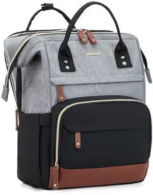 LOVEVOOK Laptop Backpack for Women, 15.6 Inch Work Business Backpacks Purse, Large Capacity Nurse Bag College Bookbag for School, Waterproof Casual Daypack for Travel