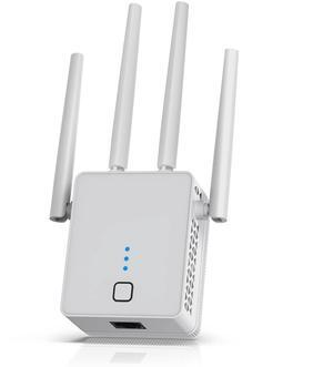 WiFi Extender, 2024 Fastest WiFi Booster 1200Mbps Dual Band (5GHz/2.4GHz) WiFi Extenders Signal Booster for Home, WiFi Repeater with Ethernet Port Covers up to 10000sq. ft and 55 Devices (Grey)