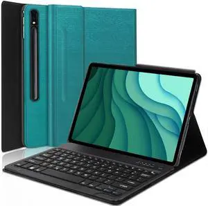 OYOSUOGG Galaxy Tab S9 2023/S8 2022/S7 2020 11 inch Keyboard Case, Protective Folio Stand Cover with S Pen Holder, Slim Smart Case with Multi-use Bluetooth Keyboard