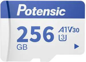 Potensic 256GB Micro Memory Card for Drones, A1, U3, V30, Read Speed up to 100 MB/s