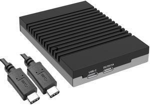 Raidon UBOX-B4BP M.2 NVMe SSD Portable Storage: Elevate Your Storage and Backup Capabilities with The UBOX-B4BP and Easy Data Vault app for iPhone 15 and Later (with USB-C).