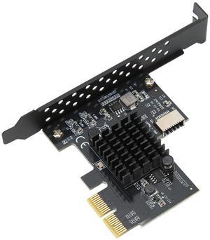 PCIe to USB 3.2 Gen 2 Adapter Card, Type C Front Panel Internal Expansion Card, 10Gbps High Speed for ASMeida ASM3142 10Gbps Master Control