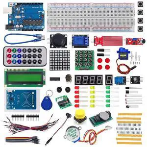SDATEKIT Arduino UNO R3 Starter Kit, 36pcs Comprehensive Beginner Learning Set with Board, Sensors, Breadboard, and Detailed Tutorials for DIY Electronics Projects