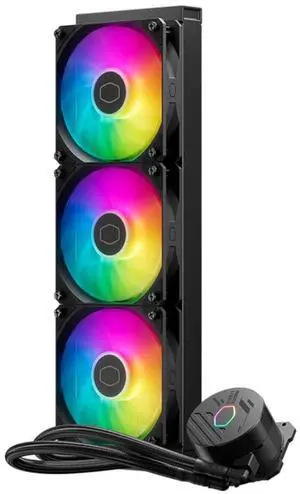 MasterLiquid ML360 Core 360mm AIO,Liquid Cooler,120mm ARGB&PWM Fans, 360mm Radiator for AMD Ryzen AM5/AM4/AM3, Intel LGA1700/1200/115X