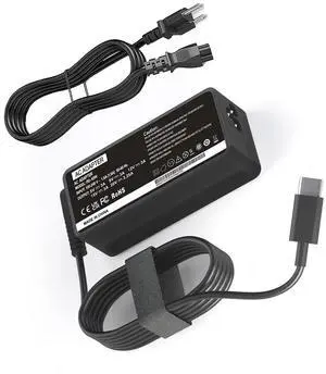65W 45W USB C Laptop Charger - Type C Universal Fast AC Adapter for Lenovo/Thinkpad/Yoga/Chromebook, Mac Book, Asus, HP Spectre, Acer Chromebook, Dell Latitude, Samsung and Other Laptops/Smart Phones