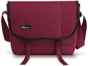 Messenger Bag iPad Bag Crossbody Bag Shoulder Messenger Bag Durable Crossbody Shoulder Bag for Commuters and Travelers Water Resistant Scratch and Wear Eesistance Versatile YKK Zipper. (Red)
