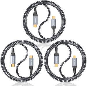 Long USB C Video Cable, 3.2 Gen 2 6FT-3pack, 4K Monitor Cable, 100W Fast Charging 20Gbps High Speed Data Transfer, for MacBook Pro, iPad, SSD, Dell, LG, ARZOPA, KYY, USBC Monitor Long USB C Video Cable, 3.2 Gen 2 6FT-3pack, 4K Monitor Cable, 100W Fast Charging 20Gbps High Speed Data Transfer, for MacBook Pro, iPad, SSD, Dell, LG, ARZOPA, KYY, USBC Monitor