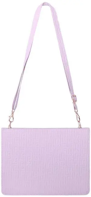 Handbag Case for iPad Pro 13-inch 2024 (M4) 7th Gen, Techcircle Elegant Crossbody PU Leather Folio Envelope Pocket Stand Cover with Hand Strap+Shoulder Strap+Pencil Holder+Card Slots, Lavender
