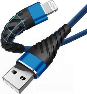 CyvenSmart (2 Pack) Long iPhone Charger 10ft for [MFi Certified], 10 Foot Lightning Cable Fast Charging Cord 10 Feet for iPhone 12/12 Pro/11/11 Pro/11 Pro Max/XS/XS Max/XR/X/8/8 Plus/7/7 Plus/6 Navy