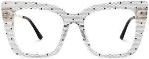 Zeelool Trendy Square Blue Light Blocking Glasses for women TV Phone Computer Gaming Glasses Monalisa ZJGX564231-01