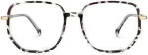 Zeelool Stylish Oversized Blue Light Blocking Glasses for Women TV Phone Computer Gaming Glasses Joana ZJGT460070-09 Tortoise