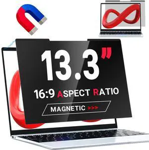 ZOEGAA Privacy Screen 13.3 inch,Magnetic Laptop Privacy Screen 13.3 inch for 16:9,factory has been focusing on the research and production and owns many international patents such as filtration membra
