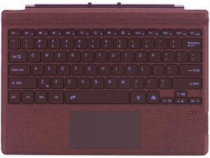 Zoof Type Cover for Microsoft Surface Pro 7 Plus/Pro 7 / Pro 6 / Pro 5 / Pro 4 / Pro 3, 12.3 inch, Ultra-Slim Wireless Tablet Keyboard with Multi Touchpad Bluetooch (Burgundy with Backlit)