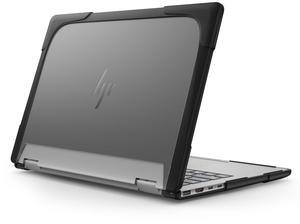Batianda Protective Case for 14" HP Envy X360 2-in-1 2K Touch-Screen Laptop 2024 Release- Shockproof Design Matte Finish Durable Cover with TPU Edges Scratch-Resistant Stylish, Black