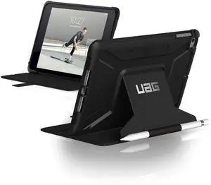 UAG Folio iPad Mini (5th Gen, 2019) Case Metropolis Feather-Light Rugged [Black] Military Drop Tested iPad Cover with Apple Pencil Holder