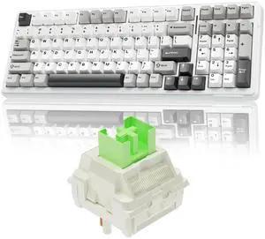 AULA F99 Wireless Mechanical Keyboard, Tri-Mode BT5.0/2.4GHz/USB-C Hot Swappable Custom Keyboard + LEOBOG Reaper Switches