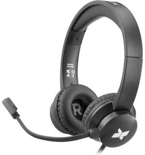 XCELLON Wired On-Ear Headset with Adjustable Boom Mic, USB-A & USB-C Compatibility, in-Line Mute/Volume Control, Padded Headband & Earcups - for Gaming, Skype, Zoom, Online Meetings & Vlogging