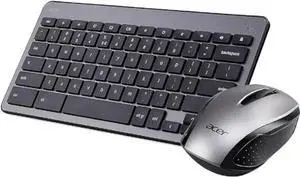 Acer Wireless Keyboard & Mouse Bundle: Includes RF Wireless Optical Mouse, RF Wireless Keyboard and USB Receiver, (Pack of 1)