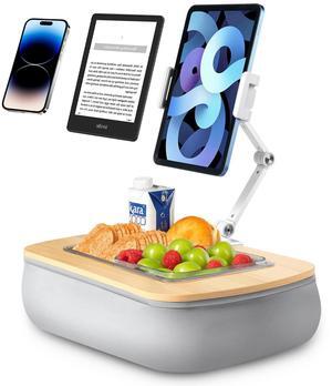 UPERGO Tablet Kindle Stand Pillow, iPad Pillow Holder for Lap with Soft Bean Bag, Fits 4.7 to 12.9 Inch Tablets, Phones for Sofa, Couch, Bed, Car
