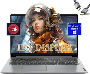 Lenovo IdeaPad Business Laptop, 15.6" FHD 1080p Touchscreen, Intel Core i3-1215U, 24GB RAM, 1TB PCIe SSD, Wi-Fi 6, Webcam, Windows 11 Home, w/1-year Office 365
