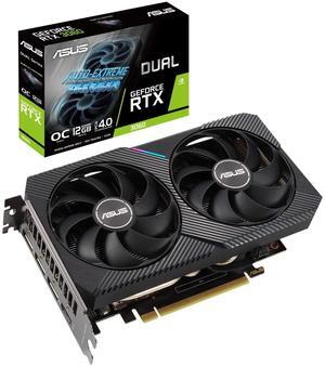 ASUS Gaming Graphics Card - GeForce Dual RTX 3060, 12GB GDDR6, RGB, LHR, Ray Tracing, DLSS