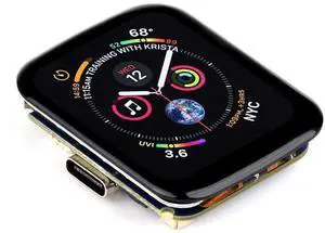 waveshare RP2040 Microcontroller Development Board with 1.69inch Touch LCD 240x280 Pixels 262K RGB Color Display, Based on Raspberry Pi RP2040,Accelerometer and Gyroscope Sensor