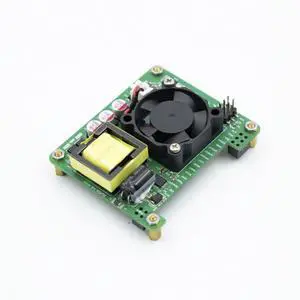 PoE Texas Raspberry Pi PoE+ Hat for Pi 4 and 5 - Slim Low Profile Power Over Ethernet HAT with Cooling Fan and Opto-Isolation