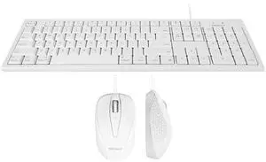 Macally Extended Wired Keyboard and Mouse Combo, Ergonomic Comfort