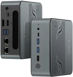 BOSGAME M2 Mini PC, AMD Ryzen 9 7940HS Processor Mini Computer(8C/16T, up to 5.2GHz) 32GB DDR5, 1TB M.2 SSD, Quad Display Desktop Gaming PC, Dual LAN, WiFi 6E, BT 5.2