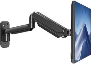 MOUNTUP Single Monitor Wall Mount for Max 32 Inch Computer Screen, Fully Adjustable Gas Spring Monitor Arm, Wall Mount Monitors Holder Support 4.4-19.8lbs Display, VESA Bracket Fit 75x75mm, 100x100mm