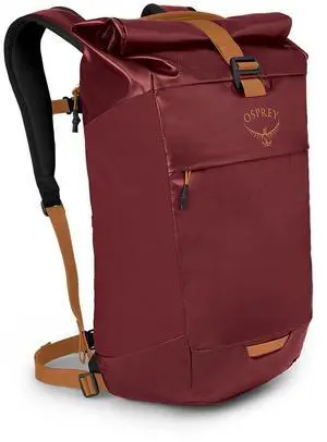 Osprey Transporter Roll Top Laptop Backpack, Red Mountain
