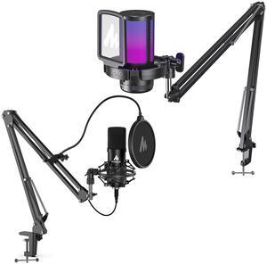 MAONO 2PCS USB Microphone, PC Computer Condenser mic for Streaming, Recording, Podcasting, Singing, Chat, Gaming, Twitch, YouTube, Facebook, Discord(DGM20S+A04) MAONO 2PCS USB Microphone, PC Computer Condenser mic for Streaming, Recording, Podcasting, Singing, Chat, Gaming, Twitch, YouTube, Facebook, Discord(DGM20S+A04)