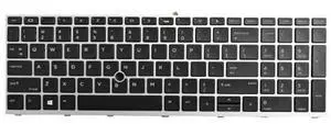 New Replacement Keyboard Compatible with HP ProBook 650 G4 655 G4 650 G5 655 G5 L09595-001 L09593-001 603780134101 6037B0134201 Silver with Backlit with Pointer