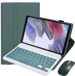 Aidashine Keyboard Case for Samsung Galaxy Tab A7 Lite 8.7" 2021 (SM-T220/T227U) with S Pen Holder, Wireless Keyboard Detachable, Bluetooth Mouse,Deep Green