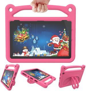 Kids Case for All-New HD10 Tablet(11th Generation, 2021 Release)-Lightweight Shockproof Cover Case with Handle Stand for HD 10" 10.1 Inch Tablets-Rose