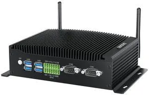 BASOARO Fanless PC, Industrial Mini PC Core i7 10810U, 64GB RAM 512GB SSD, Gigabit Ethernet, 2 RS232 COM, 2HD DP Triple Display, 6 USB, Dual Band WiFi, BT, Micro Computer Win 11 Pro