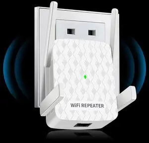 WiFi Extender, WiFi Extenders Signal Booster for Home, WiFi Signal Amplifier Range Up to 9200sq.ft & 35 Devices, WiFi Repeater with Ethernet Port, Easy Setup, Alexa Compatible
