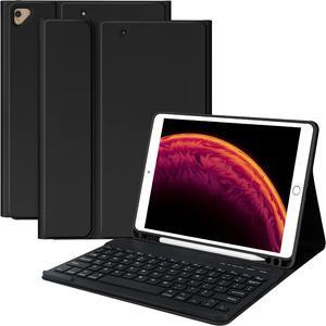 Keyboard Case for iPad 9th/8th/7th Generation 10.2", for iPad 9th Generation Case with Magnetic Detachable Wireless Keyboard, Auto Sleep/Wake Function, for iPad Pro 10.5"/iPad Air 3rd Gen (Black)