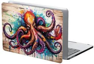 COTAIL Compatible with MacBook Air 13.3 13.6 Inch Case 2022 2021 2020 2019 Plastic Hard Shell Case Cover,13.3 Pro(A1706/A1708/A1989/A2159/A2289/A2338), Octopus