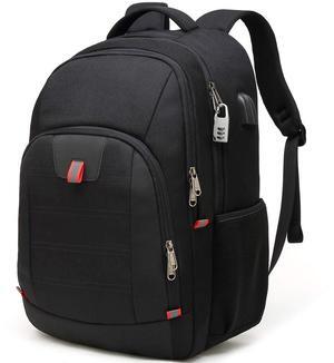 Della Gao Laptop Backpack for Men, Large Anti-Theft Business Travel Backpack with USB Charging Port, Water Resistant College School Computer Bag for Men/Women for 17 Inch Laptop and Notebook