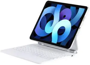 Dolpking Keyboard Case for iPad Air 11-inch (M3 2025 / M2 2024) & iPad Pro 11-inch (4th/3rd/2nd/1st Gen), Magic Keyboard Case for iPad Air (5/4 Gen) with Multi-Touch Trackpad, Backlit Keys - White