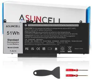 ASUNCELL 51Wh G5M10 Battery for Dell Latitude 14 E5450 5450 15 E5550 5550 12 E5250 5250 3150 3160 3550 Series VMKXM 451-BBLN G5M10 08V5GX 5XFWC, 7.4V 4-Cell