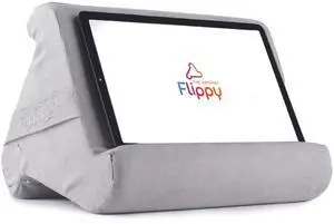 Flippy Tablet Pillow Stand - Cushion Tablet Stand & Holder, Bed Support for Lap and Desk, Compatible with Phone & Book Reading: Kindle, iPad Pro, iPhone & Samsung - Greyster
