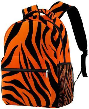 FVQL Abstract Animal Tiger Print Backpack Purse for Women Laptop Travel Bag with Multiple Pockets for Men Women Backpack