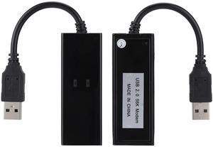Goshyda USB 56K External Dial Up Voice Fax Data Modem Quick Connect, Caller ID, Fast Internet Connectivity, Supports 7, Small Size, Easy to Carry