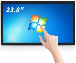 TouchWo 23.8 inch Touch Screen PC Monitor, Intel i7, 8GB RAM, 256G SSD, 16:9 FHD 1080P, Windows 10, Smart Board for Classroom, Meeting & Game, USB, VGA & HD-MI Monitor