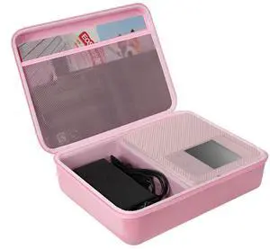 HESPLUS Shockproof Hard Storage Case for Canon Selphy CP1500 CP1300 CP1200 Wireless Color Photo Printer - Pink