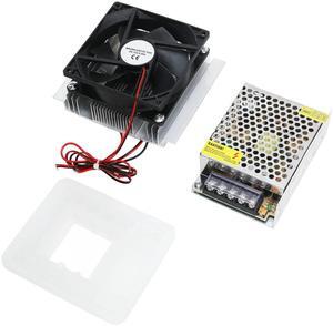 Hilitand Peltier Cooler Kit, Peltier Cooler with Power Supply Aluminum Alloy 60W Semiconductor Refrigeration Cooling System DIY, Desktop Computer Heatsinks