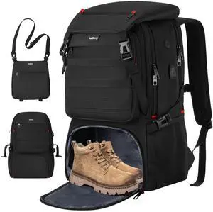 kadilong 17,3 Inch Gym Backpack for Men with Shoe Compartment,Laptop Backpack with USB Port for Boys Teens, Bookbag Back Pack for Athletic Sports Wrestling Workout Commuter College