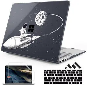 Mektron Case for 13.8" Microsoft Surface Laptop 7 Windows 11 AI PC 2024 Surface Laptop 13.8 Inch Cover Fits Model 2036, Keyboard Cover +Screen Protector +Dust Plugs, Astronaut